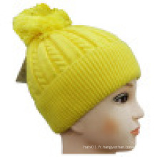 Bonnet tricoté avec POM POM NTD1602